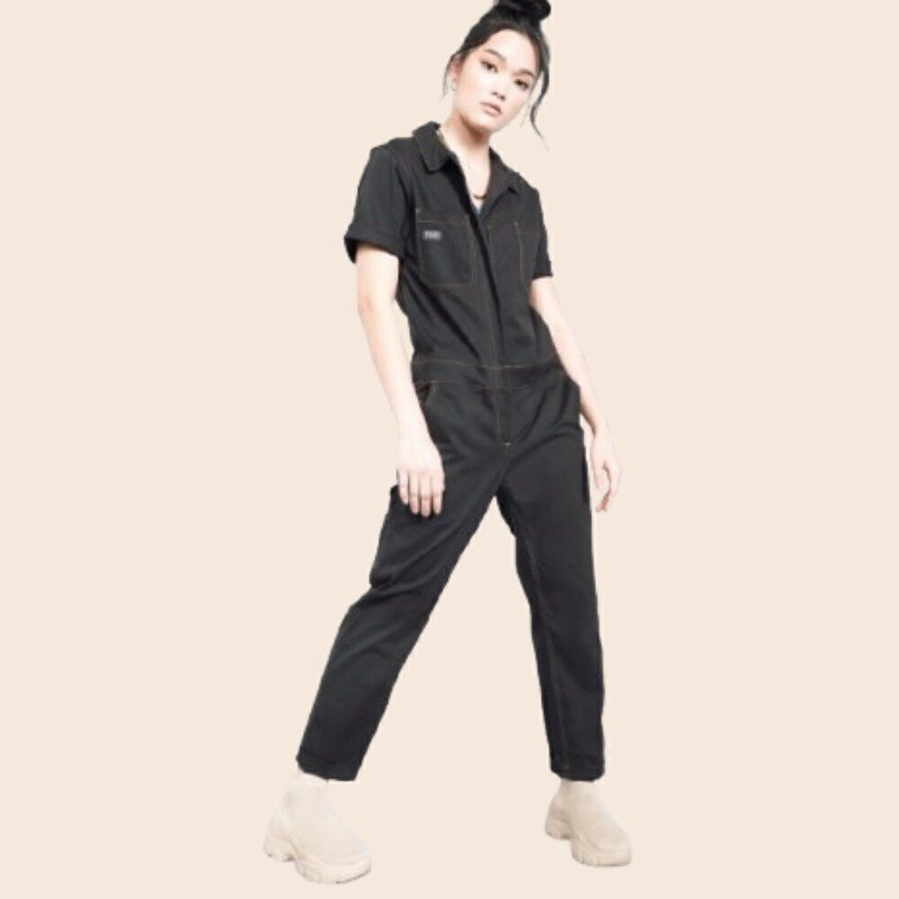 Wildfang The Essential Coverall in Black Size Medium